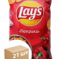 Картопляні чіпси (Паприка) ТМ "Lay's" 140г упаковка 21шт