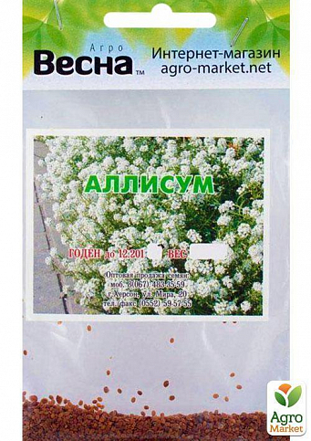Алиссум Снежный ковер(Зипер) ТМ "Весна" 0,5г - фото 3
