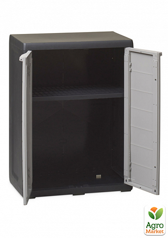 Шкаф низкий 2-х дверный Elegance S Toomax черный (5662) - фото 2
