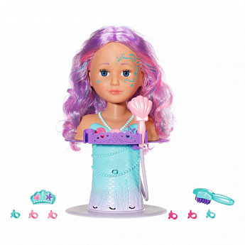 Кукла-манекен BABY BORN с автоматическим душем - СЕСТРИЧКА-РУСАЛОЧКА (на присоске, с аксессуарами) - фото 6
