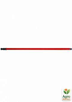 Ручка металева для швабри 110 см червона (5324)1