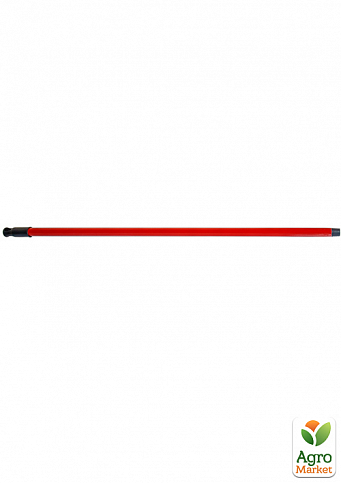 Ручка металева для швабри 110 см червона (5324)
