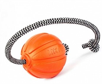 Collar Liker Cord Іграшка для собак м'яч Лайкер на шнурі 9 см (5699670)