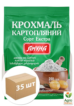 Крохмаль картопляний в/г ТМ "Ямуна" 200г упаковка 35шт2
