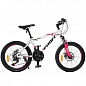Велосипед 20 д. G20OPTIMAL A20.5 алюм.рама12,5",SHIMANO 21SP,алюм.DB,FW TZ500,біло-рожевий  (T20 OPTIMAL A20.5) 