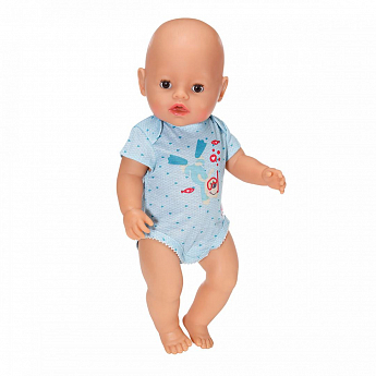 Одежда для куклы BABY BORN - БОДИ S2 (голубое) - фото 4