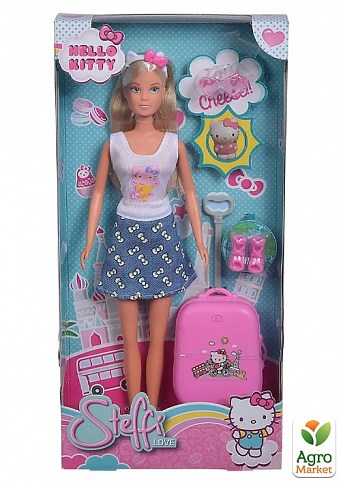 Кукла Штеффи Hello Kitty "Веселое путешествие" с аксессуарами, 3+ Simba Toys