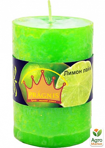 Свеча с ароматом "Лимон-лайм" (диаметр 5,5*8см, 20 часов) цилиндр