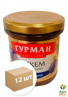 Джем сливовий ТМ "Гурман" 350г упаковка 12шт2