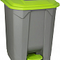 Бак для мусора с педалью Planet 50 л серо-зеленый (6816)