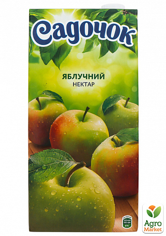 Нектар яблочный ТМ "Садочок" 1,93л упаковка 6шт - фото 2