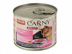 Animonda Carny Adult Влажный корм для кошек с говядиной, индейкой и креветками  200 г (8370880)2