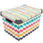 Коробка Qutu Style Box Colored ZigZag 20 л