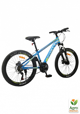 Велосипед FORTE FIGHTER размер рамы 13" размер колес 24" дюйма сине-желтый (117098) - фото 2