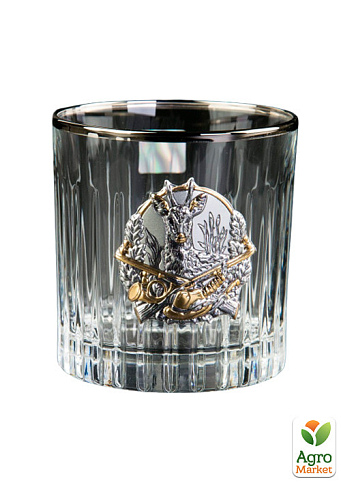 Набор для виски «Охота» Boss Crystal, графин и 6 бокалов, платина, серебро, золото, хрусталь (B7MYS2PG) - фото 4