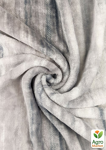 Плед флисовый "Фланель" (серый градиент) 150х195см 164490 - фото 2