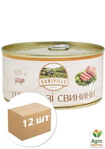 Ветчина со свининой ТМ "Kaniville" 325 г упаковка 12 шт