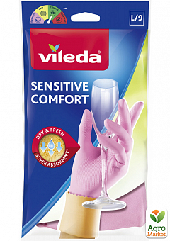 Латексные перчатки для деликатных работ Сенситив (Sensitive ComfortPlus), размер L, 1 шт.2