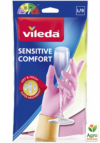 Латексные перчатки для деликатных работ Сенситив (Sensitive ComfortPlus), размер L, 1 шт.