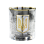 Набор для виски «Гербовый с трезубцем» 5 предметов Boss Crystal, графин, 4 стакана, серебро, золото, хрусталь (B5TRY1GG)