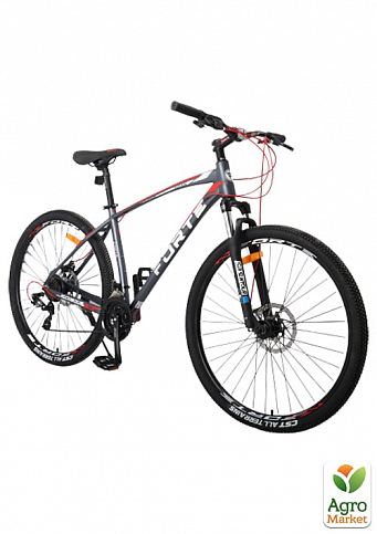 Велосипед FORTE TITAN размер рамы 19" размер колес 29" серо-красный (117179) - фото 4