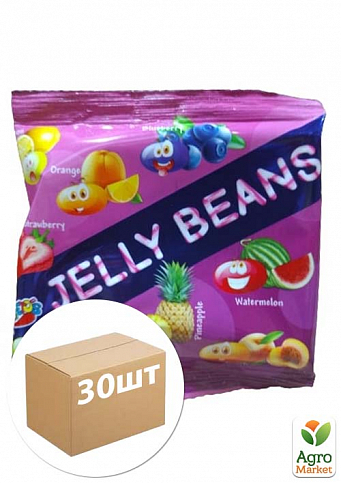 Желейні цукерки "Jelly Beans" зі смаків фруктів 20г уп. 30 шт. 700137