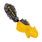 Игрушка для собак Белка с отключаемой пищалкой, желтый GiGwi Push to mute, резина, искусственный мех, 30 см (75010)