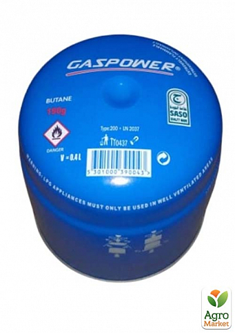 Балон Газовий клапанний GAZPOWER 190 Г (бутан) - фото 2