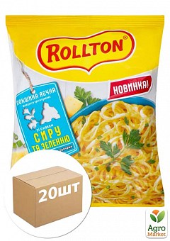 Вермішель (сир та зелень) ТМ "РОЛЛТОН" 85г упаковка 20шт2
