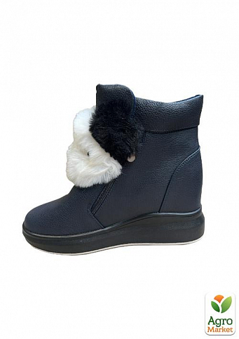 Жіночі зимові черевики DSOHJ8553-2 40 25см Сині - фото 4