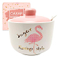 Сахарница с ложкой 520мл `Фламинго` (36) (700-03-13)