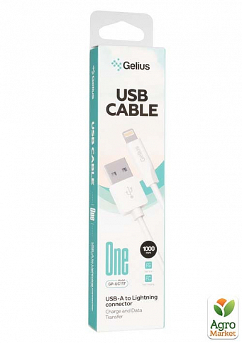 Кабель USB Gelius One GP-UC117 (1m) Lightning White