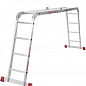Лестница-трансформер алюминиевая Квитка Heavy Duty с платформой (4х4 ступени) (110-9504) купить