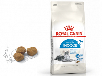 Royal Canin Indoor 7+   Сухой корм для кошек в возрасте от 7 до 12 лет 1.5 кг (7843990)