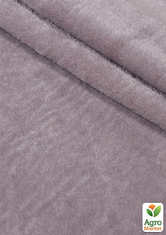 Плед флисовый "Фланель" (серо-розовый) 150х195см 170792 - фото 2