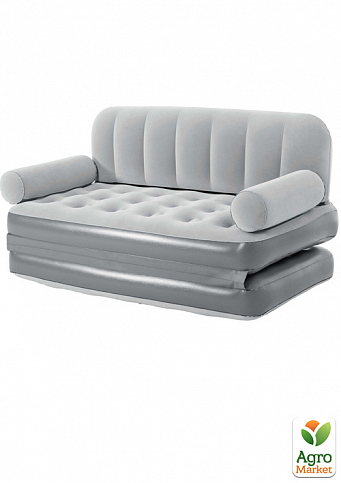 Надувний диван із вбудованим насосом, флокований трансформер 3 в 1 ТМ "Bestway" (75079)