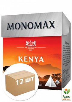 Чай кенийский черный "Kenya" ТМ "MONOMAX" 20 пак. по 2г упаковка 12шт2