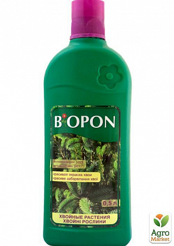 Добриво для хвойних рослин ТМ "BIOPON" 0,5 л
