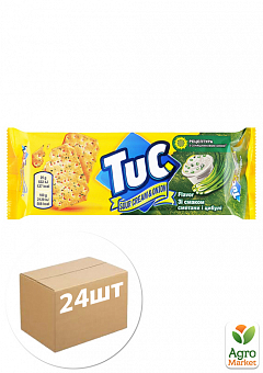 Крекер зі смаком Сметани з цибулею ТМ "Tuc" 100г упаковка 24шт2