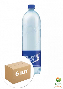 Вода сильногазированная ТМ "Чистый ключ" 1,5л упаковка 6 шт2
