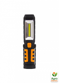 Ліхтарик LEMANSO COB 3W + 3W LED + 3RED LED з магнітом та акумулятором. 1800mah / LMF9314 чорний (931468)1