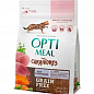 Сухой беззерновой корм Optimeal для взрослых кошек, с уткой и овощами, 300 г (2822340)