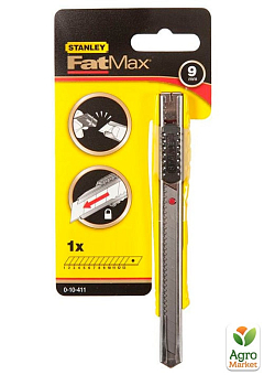 Ніж FatMax довжиною 135 мм з лезом шириною 9 мм з сегментами, що відламуються STANLEY 0-10-411 (0-10-411) 2