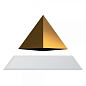Левитирующая пирамида FLYTE, белое основание, золотистая пирамида (01-PY-WGD-V1-0)