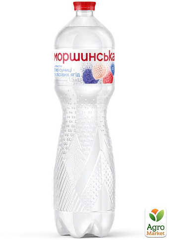 Напій Моршинська з ароматом білої суниці та лісових ягід  1,5л (упаковка 6 шт) - фото 4