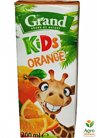 Фруктовый напиток Апельсиновый ТМ "Grand" 200мл упаковка 27 шт - фото 2
