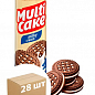 Печиво-сендвіч (молочний крем) ККФ ТМ "Multicake" 180г упаковка 28шт