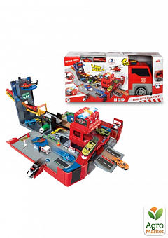 Игровой набор 2 в 1 "Пожарная машина. Разверни город" со звуковым и световым эффектами, длина 49 см, 3+ Dickie Toys1