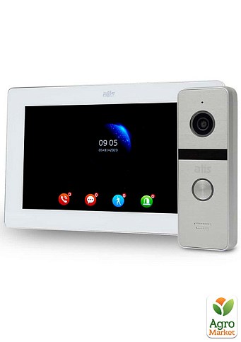 Комплект відеодомофону Atis AD-770FHD white + AT-400FHD silver 