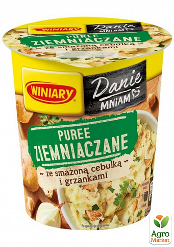 Пюре картофельное быстрого приготовления (Лук с гренками) ТМ "Winiary" 59г упаковка 8 шт - фото 2